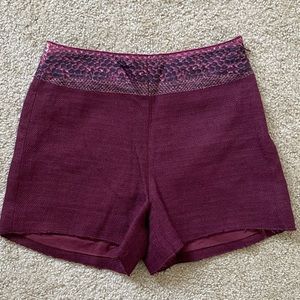 Longchamp Woven Linen Silk Shorts 42  US 10